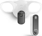 Arlo 2K valgustuskaamera + HD-video uksekell koos kaameraga Juhtmevaba, WiFi uksekell koos liikumisanduriga, 2-suunaline heli, sireen, &ouml;&ouml;n&auml;gemine, Alexa, juhtmega, 160&deg; lai nurk, Arlo Secure testiperiood