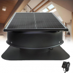aromaoveite 42-W-Solar-Dachbodenventilator | Solar-Dachventilator,F&uuml;nffl&uuml;gelventilator Aus Aluminiumlegierung, Ger&auml;uscharm,Wetterfest Und Korrosionsbest&auml;ndig, Geeignet Haus SolarAtticFan
