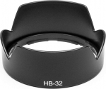 HB-32 objektiivikaitsme varuosa, mis &uuml;hildub Nikon AF-S DX18-70mm f3.5-4.5G DX18-135mm f3.5-4.5 DX18-105mm f3.5-4.5G VR DX18-140mm f3.5-5.6G ED VR objektiiviga.