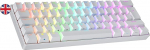 Ranked N60 Nova mehaaniline 60-protsendiline klaviatuur | Hotswap m&auml;nguklaviatuur | 62 programmeeritavat klahvi RGB valgustusega | PC/Mac Gamer | ISO UK paigutus (valge, Gateron Red)