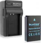 Blumax EN-EL20 800 mAh + EN-EL20 laadija Sobib Nikon DL 24-500 1 AW1 J1 J2 J3 S1 V3 Coolpix A jaoks - Blackmagic Pocket Cinema