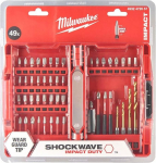 Milwaukee 49-osaline Shockwave l&ouml;&ouml;kkruvikeeraja komplekt, 6 x 25,3 x 26,3 cm