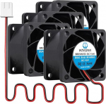 WINSINN DC 40 mm ventilaator 12 V 4028 topelt kuullaagritega 12 Volt harjadeta jahutus 40 x 28 mm 2 Pin (4 tk)