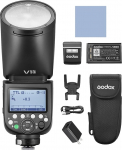 GODOX V1PRO S 2.4G juhtmevaba Speedlite kaamera v&auml;lk 32 kanalit M/TTL v&auml;lklambi režiimiga 1/8000s HSS koos toiteallika &uuml;hendusega ja eemaldatava alamploodiga + 24 tk v&auml;lklambi geelid Sony kaameratele