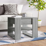 Tidyard Coffee Table, Coffee Table, Living Room Table, Sofa Table, Side Table, Tea Table, Bar Table, Living Room Furniture for Living Room, Grey Sonoma, 55.5 x 55 x 45 cm, Wood Material
