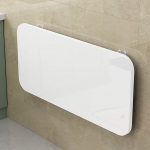 Wall-Mounted Folding Table Wooden Drop-Leaf Kitchen Table Space-Saving Laundry Desk Versatile Floating Workbench Compact and Stylish Foldable Dining Surface