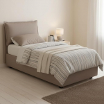 Talamo Italia - &uuml;heinimesevoodi Luna Storage Bed, 100% Made in Italy, k&uuml;ljelt avatav, sobib madratsile 80 x 190 cm, tuvi hall