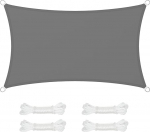 SONGMICS p&auml;ikesepurje, veekindel kuni min. 1000 mm (minimaalselt), 93% UV kaitse, p&auml;ikesevari rebenemiskindlast pol&uuml;estrist, ilmastikukindel, sobib aeda, r&otilde;dule, terrassile, telkimisele.