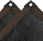 Markiis - 5 x 7 m, 90% p&auml;ikesekaitse, must markiisikangas, aed, terrassikatus, terrass, UV-kangas taimede, kasvuhoone, kariloomade jaoks.