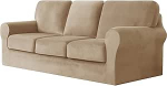 EKSED 7-osaline diivanikate, Stretch Velvet Plush diivanikatted 3 padja diivanile, pehme mittelibisev m&ouml;&ouml;bli kaitsja, diivanipesu elutuppa, koertele, kassidele, G-Large