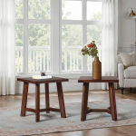 Walker Edison Colt Contemporary Solid Wood Square kohvilaud 18" Espresso 2 tk komplektis