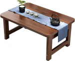 Tragbarer Klapptisch f&uuml;r Zuhause, Balkon, kleiner Teetisch f&uuml;r Bett und faules Essen, ideal f&uuml;r kleine Wohnungen und Wohnzimmer, Mini-Couchtisch zum Lernen und Spielen von Kindern, Braun, 70 x 40 cm