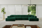 ALTDECOR IREA-U2-v4 U-kujuline nurgadiivan 386 x 165 x 77 cm Tumeroheline