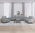 ShGaxin 3201866 3-osaline diivanikomplekt helehall kangas, Lounge diivan, diivanid ja diivanid, Relax diivan, diivan elutuppa, diivan magamisfunktsiooniga