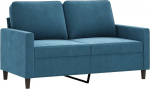 Gen&eacute;rico wenjingqi-359198 2-kohaline diivan Velvet Blue 120cm
