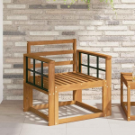 Moderne Outdoor Sofagarnitur aus langlebigem Akazienholz als Gartenm&ouml;bel Set f&uuml;r eine Moderne Garten Sofagarnitur aus Massivholz Akazie und langlebige Terrassenm&ouml;bel Akazie