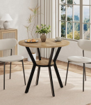 &Uuml;mmargune k&ouml;&ouml;gilaud 2-4-le, 80cm v&auml;ikesed s&ouml;&ouml;gilauad hoiuruumiga, rustikaalne puidust ring s&ouml;&ouml;gilaud metallist jalgadega, talumajapidamise hommikus&ouml;&ouml;gilaud v&auml;ikesesse ruumi, s&ouml;&ouml;gituppa, k&ouml;&ouml;ki, kontorisse