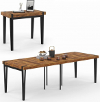 IDMarket - V&auml;ljat&otilde;mmatav konsoollaud Austria 10 Isik 235 cm Industrial Design