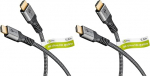 goobay HDMI 2.1 kaabel - &uuml;likiire Ethernetiga - UHD resolutsioon 8k, 4k, 120Hz ja 60Hz - kullatud pistik - takistab korrosiooni - m&auml;ngimiseks v&otilde;i videostriimimiseks - Hall 65263 (5 meetrit)