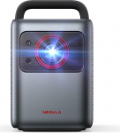 Nebula Cosmos Laser 4K, nutikas laserprojektor, automaatne trajektoorikorrigeerimine, Dolby Audio, Android TV 10.0, 2200 ANSI luumenit, 4K projektor pidudele (renoveeritud), must+hall