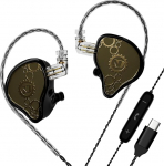 ND Venus In-Ear Monitor k&otilde;rvaklapid, 10mm topelt magnetiline d&uuml;naamiline juht, IEM k&otilde;rvaklapid, HiFi juhtmega m&auml;nguk&otilde;rvaklapid, 2 Pin eemaldatav kaabel (mikrofoniga, must)