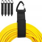 Robuste Klettverschluss-Organizer mit dreieckiger Schnalle, Kabelaufh&auml;nger f&uuml;r Kabel, Seile, Schl&auml;uche, ideale Aufbewahrung f&uuml;r Garage, Zuhause, Werkstatt und Schuppen, 10 St&uuml;ck (4 l)