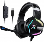 M&auml;ngukomplektid PS4/PS5/PC/Xbox/Nintendo Swit, PS4 k&otilde;rvaklapid koos kaabli ja RGB valgusega, Stereo Surround k&otilde;rvaklapid mikrofoniga, m&uuml;rasummutusega m&auml;nguri k&otilde;rvaklapid