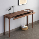 Schmaler Konsolentisch mit 2 Schubladen, Massivholz, toetab 50 kg - ideal f&uuml;r Eingangsbereich, Flur und Wohnzimmer - perfekt f&uuml;r kleine R&auml;ume