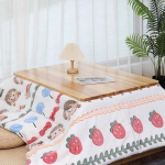 Jaapani m&ouml;&ouml;bel Kotatsu laud 4-osaline komplekt Kotatsu k&uuml;ttematt M&ouml;&ouml;bel Talvine k&uuml;ttematerjal Bay Window madal laud elutuppa magamistuppa pere (105 x 75 x 40 cm)