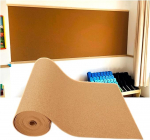 QNDUGJFER Selbstklebende Korktafel-Rolle, B&uuml;ro-/Schul-DIY-Display-Hintergrund-Wandaufkleber f&uuml;r Bulletin-Arbeitsplatten-Korktafeln f&uuml;r W&auml;nde (Farbe: Braun, Gr&ouml;&szlig;e: 1,22 x 1,64 m (8 mm))