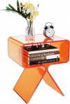 Akr&uuml;&uuml;list &ouml;&ouml;kapsel Modern Design Clear Home Decor Display End Table (oranž)