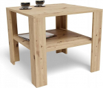 MATKAM Modernne kohvilaud 68 x 68 cm k&otilde;rge EX3, kvaliteetne disain, sobib ideaalselt elutuppa v&otilde;i kontorisse, lihtne kokkupanek (Artisan Oak)