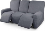 Stretchhusse f&uuml;r Relaxsessel Komplett Sesselbezug 1/2/3 Sitz, Jacquard Sesselschoner f&uuml;r Recliner Stuhl Sessel 4/6/8 St&uuml;ck, Sofabezug Bezug f&uuml;r Liege Ruhesessel Bez&uuml;ge Schutzbezug ( V&auml;rv : #3 , Suurus