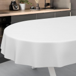 &Otilde;lilina laudlina pestav &otilde;lilina aialina v&auml;ljas siseruumides ovaalne 240 x 140 cm l&otilde;igatud servaga valge