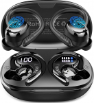 Bluetooth 5.4 Kopfh&ouml;rer Sport, 2026 Neu In Ear Kopfh&ouml;rer Kabellos Bluetoothmit 4 ENC Mic/6D Stereo, 50H m&uuml;ravastased k&otilde;rvaklapid, Over-Ear Sportkopfh&ouml;rer mit Ohrhaken, IP7 Wasserdicht Ohrh&ouml;rer
