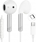 yobola USB C k&otilde;rvaklapid koos kaabliga, k&otilde;rvaklapid mikrofoni ja helitugevuse regulaatoriga, HiFi stereobass, mugavad C-t&uuml;&uuml;pi k&otilde;rvaklapid iPhone'ile, Samsungile, Huawei'le, nutitelefonidele, tahvelarvutitele.