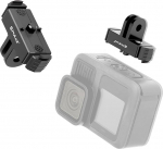 PULUZ Schnellwechsel-Verriegelungs-Basishalterung Zubeh&ouml;r f&uuml;r GoPro Hero 13 Max 2, magnetischer Metall-Klappstativadapter f&uuml;r Go Pro Hero Action-Kamera, kompatibel mit Stativ, Selfie-Stick