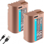 2 x Blumax aku &uuml;hildub Panasonic DMW-BLK22, 2600 mAh, DMW-BLK22E USB Type C-ga Lumix DC - G9 II / GH5 II GH7 / S5 II-X/DC-S9 II S9 II jaoks.