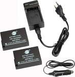 DSTE (2 Pack) asendusaku ja DC115E reisilaadija &uuml;hildub DMW-BLD10E Lumix DMC-G3 DMC-GF2 DMC-GX1 kaameraga Panasonic DMW-BLD10 DMW-BLD10E DMW-BLD10PP DE-A93B