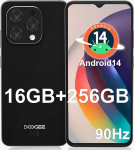 DOOGEE N55 Pro (16GB + 256GB) Android 14 nutitelefon ilma lepinguta 6,56-tolline HD + 90Hz mobiiltelefon Odav, 5180 mAh 13MP + 8MP kaamera Octa Core Dual SIM 4G Simlock-free mobiiltelefonid n&auml;otuvastusega