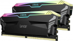 Lexar ARES RGB DDR4 RAM 16GB komplekt (8GB x 2) 4000 MHz, DRAM 288-pin U-DIMM lauaarvutim&auml;lu, XMP 2.0 suure j&otilde;udlusega p&otilde;him&auml;lu, CL18-22-22-22-42, PC4-32000, must (LD4EU008G-R4000GDLA)