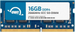 OWC 16GB DDR4 2666MHz PC4-21300 CL19 2RX8 ECC SO-DIMM 1.2V 260-pin m&auml;lu RAM, mis &uuml;hildub Synology D4ECSO-2666-16G, D4ES01-16G-ga.