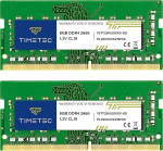 Timetec Premium 16GB Kit (2x8GB) DDR4 2666MHz (PC4-2666V) PC4-21300 SODIMM - puhverdamata mitte-ECC m&auml;lumoodul 260 Pin 1.2V CL19 s&uuml;learvutitele, s&uuml;learvutitele, miniarvutitele ja universaalarvutitele.