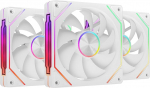 Mars Gaming MF-LINKFINITYKIT2, 3x modulaarne PWM ventilaatorikomplekt, 120 mm, ARGB Infinity peegelvalgustus, LINKFINITY moodulis&uuml;steem ja magnetiline &uuml;hendus, paindlik 2+1 konfiguratsioon ilma kaabliteta, valge