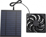 Fockety p&auml;ikeseenergial t&ouml;&ouml;tav v&auml;ljat&otilde;mbeventilaator, 12 V p&auml;ikeseventilaator, 6 W p&auml;ikesepaneeliga energias&auml;&auml;stlik p&auml;ikeseventilaator kasvuhoonete, lemmikloomade majade, v&auml;ikeste kanakoobaste, varjualuste jaoks, #411
