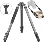 INNOREL Carbon Fibre Tripod Professional Heavy Duty Camera Tripod Max Tube 32 mm Max Load 20 kg Working Height 13-158 cm with Tripod Bag / 65 mm Bowl Adapter Carbon Fibre Tripod (ST324CF+1749)