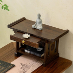 Meditationsaltartisch mit Aufbewahrungsschublade, pers&ouml;nlicher Schrein und Gebetsst&auml;nder, Heimdekoration f&uuml;r das Wohnzimmer, ausziehbares Brett, 50 x 28 x 25 cm (19,7 x 11 x 9,8 Zoll)