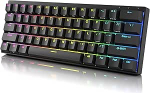 DURGOD Venus 60% RGB RGB mehaaniline m&auml;nguklaviatuur | 60% paigutus ANSI US UK | alumiiniumist korpus | Double Shot PBT Cherry profiil (Gateron Blue, Black)
