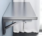 GZGLZDQ kokkupandav laud seinale paigaldamiseks Roostevabast terasest seinale kokkupandav laud ei v&otilde;ta ruumi, seinalaud on kokkupandav s&ouml;&ouml;gitoa, elutoa, magamistoa, r&otilde;du jaoks, kandev&otilde;ime 40 kg (suurus : 60