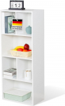 Floordirekt raamaturiiul, riiul valge, 6 sektsiooniga, kuubikujuline riiul, 29 D x 50 W x 121 H cm, ruumijaotur lastetuppa, elutuppa, kontorisse ja magamistuppa (California)